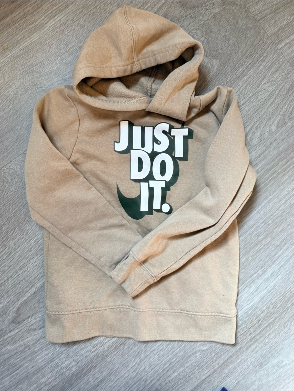 Nike Kids Tan 'Just Do It' Hoodie